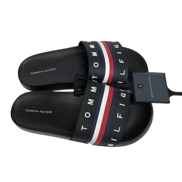 TOMMY HILFIGER  TWDORSET-C‎ WOMAN SLIDE SANDALS SA 8 NEW WITH TAG - Picture 1 of 9